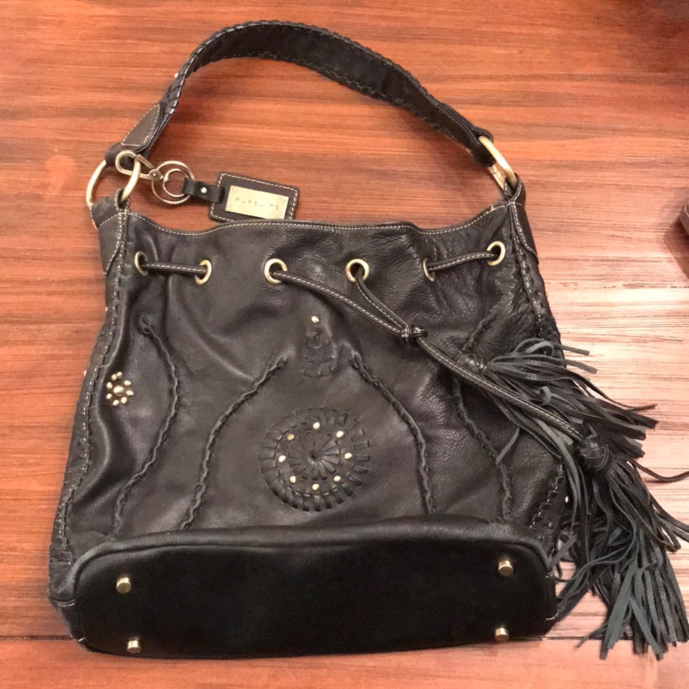 Black hobo bag